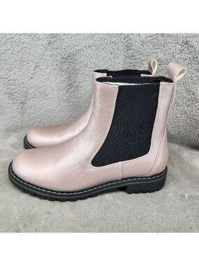 Corkys Shoes Womens Size 10 To Be Honest Pink Shimmer Faux Leather Boots *Read*